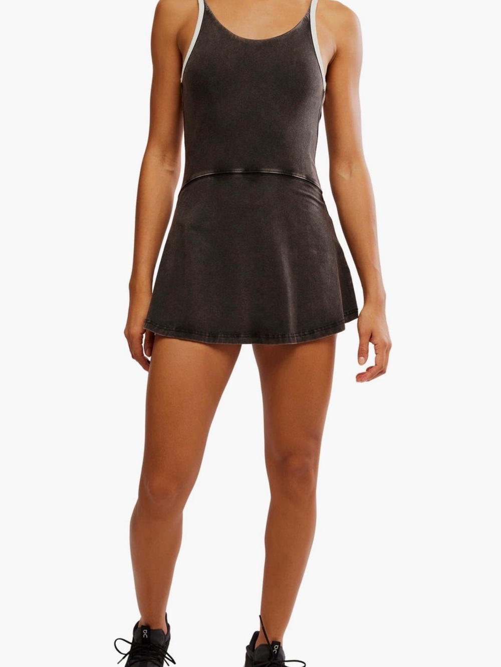 FP Movement by Free People Hot Shot Stretch Cotton Skortsie in Black size MD NWT - Picture 2 of 8